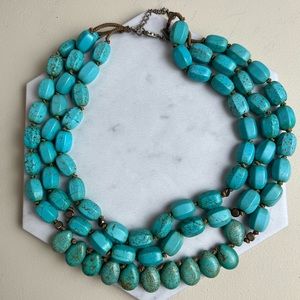Silpada 925 Sterling silver Turquoise Howlite Drop of the Ocean Necklace